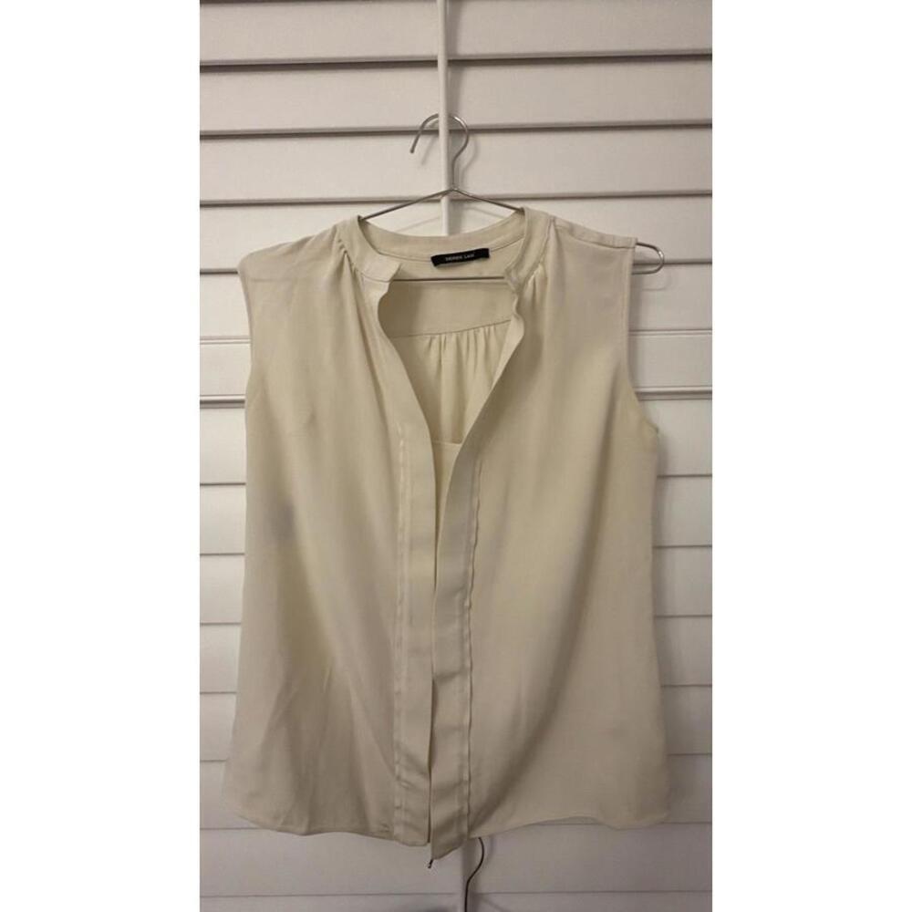 Derek Lam sleeveless cream silk blouse‎ size 6